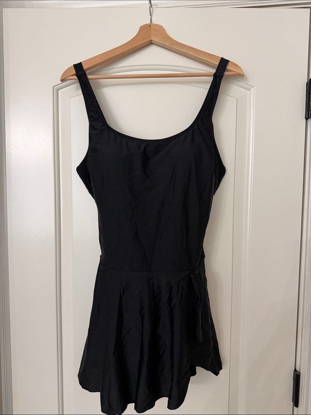 Classic Black Skirted One-Piece Swimsuit